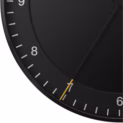 Braun Classic Large Analogue Wall Clock, 30cm, Black, BC17B