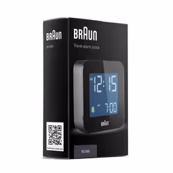 Braun Digital Travel Alarm Clock with Snooze, Compact Size, Black, BC08B - Additional view 4