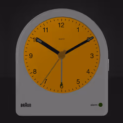 Braun Classic Analogue Alarm Clock, Snooze and Continuous Backlight, White, BC22W - Additional view 4