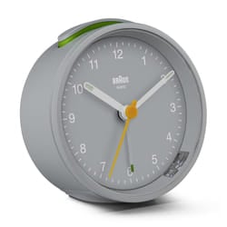 Braun BC12 classic analogue alarm clock - grey