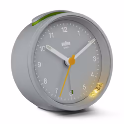 Braun BC12 classic analogue alarm clock - grey