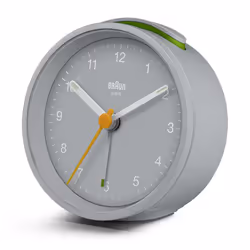 Braun BC12 classic analogue alarm clock - grey