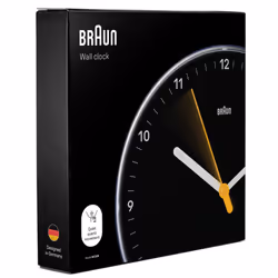 Braun Classic Analogue Wall Clock with Silent Sweep Movement - Black - Additional view 4