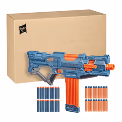 Elite 2.0 Turbine CS-18 Motorised Blaster, 36 Nerf Elite Darts, 18-Dart Clip, Outdoor Toys & Elite 2.0 Shockwave RD-15 Dart Blaster, 30 Nerf Elite