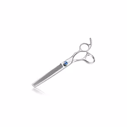 7" 50 Teeth Thinning Dog Grooming Scissor Ergonomic Pet Grooming Thinning Shears Blender Dog Cat Trimming Texturizing Kit 30% ...