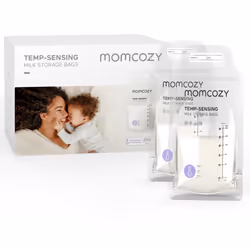 Breastmilk Storage Bags, 200PCS Value Pack, Temp-Sensing Discoloration Milk Storing Bags for Breastfeeding, Presterilized, Hy ...