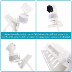 Air 360 (Round Base) The Universal Freestanding Baby Monitor Holder, Baby Video Monitor Shelf with Flexible Hose, Camera Stand for Nursery Compatible