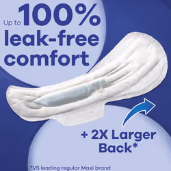 Maxi Overnight Pads with Wings, Size 5, Extra Heavy Overnight, Unscented, 72 Count