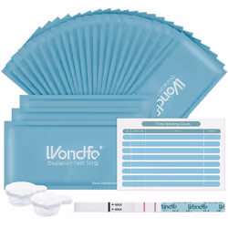 Ovulation Test Strips 25 Pack Ovulation Predictor Kit with Urine Cups to Know Your Most Fertile Days 5MM Width