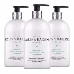 Jasmine and Apple Blossom Anti-Bacterial Hand Wash, 500 ml (Pack of 3) - Vegan Friendly