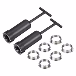 G9 Light Socket Rings 8pcs Lamp Shade Holder Ring Replacement M20 with 2pcs Removal Tool Set