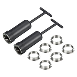 G9 Light Socket Rings 8pcs Lamp Shade Holder Ring Replacement M20 with 2pcs Removal Tool Set