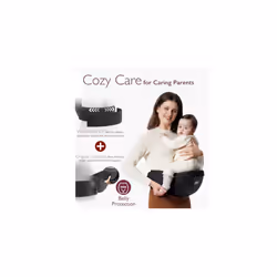 CPC-Certified Baby Hip Carrier - Adjustable Waistband with Original 3D Belly Protector, Ergonomic Carrier with Various Pockets for Newborns & Toddlers