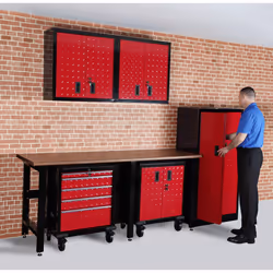 Garage Tall Cabinet, Steel, 762mmx458mmx1524mm
