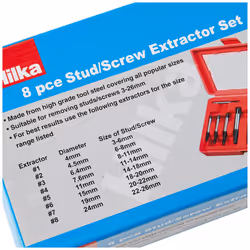 12400008 Stud Screw Extractor (8-Piece)