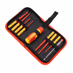 Hilka VDE Screwdriver Set 9pc Insulated Electricians Interchangeable 34489009