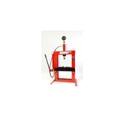 82950010 10 Tonne Bench Top Shop Press,Red,silver