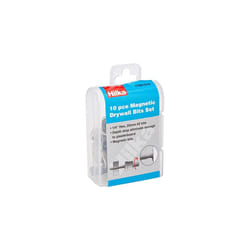 Hilka 37951010 No. 2 Phillips Drywall Bit Set, Silver, Set of 10 Pieces