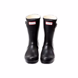 Hunter Womens Black Original Short Wellington Boots - UK 8