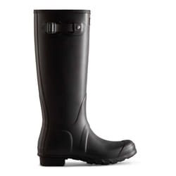 Hunter Original Womens Tall Black Rubber Wellington Boots - UK 3
