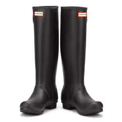 Hunter Original Womens Tall Black Rubber Wellington Boots - UK 4