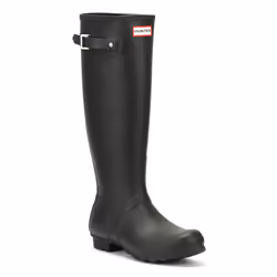 Hunter Original Womens Tall Black Rubber Wellington Boots - UK 8