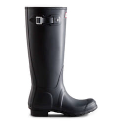 Hunter Original Womens Tall Navy Rubber Wellington Boots - UK 3