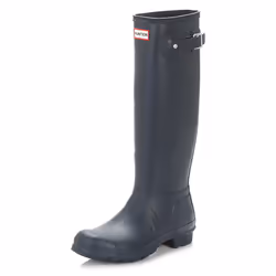 Hunter Original Womens Tall Navy Rubber Wellington Boots - UK 6