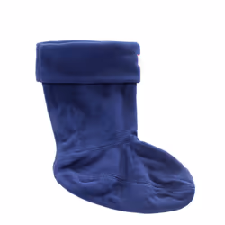 Hunter Kids Navy Fleece Welly Socks - X-Small