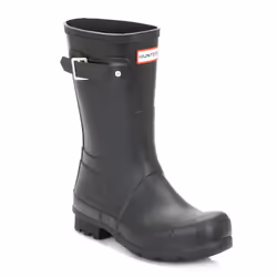 Hunter Original Mens Black Short Wellington Boots - UK 8