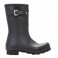 Hunter Original Mens Black Short Wellington Boots - UK 8