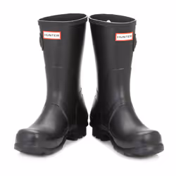 Hunter Original Mens Black Short Wellington Boots - UK 8
