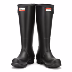 Hunter Original Mens Black Tall Wellington Boots - UK 10