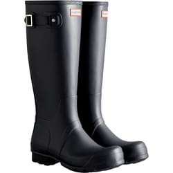 ) Hunter Original Tall Rubber Men's Navy Wellington Boots - Blue, 8 (Adults'