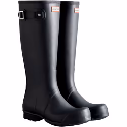 ) Hunter Original Tall Rubber Men's Navy Wellington Boots - Blue, 12 (Adults'