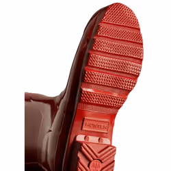 ) Hunter Original Short Gloss Rubber Women's Military Red Wellington Boots - Red, 5 (Adults'