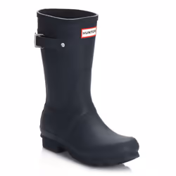 Hunter Womens Navy Original Short Wellington Boots - UK 3