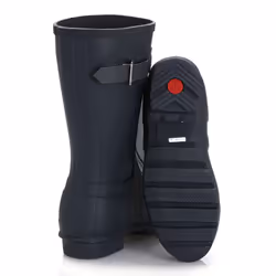 Hunter Womens Navy Original Short Wellington Boots - UK 3