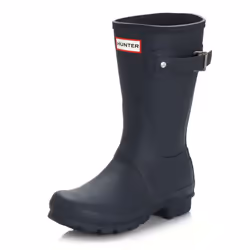 Hunter Womens Navy Original Short Wellington Boots - UK 4