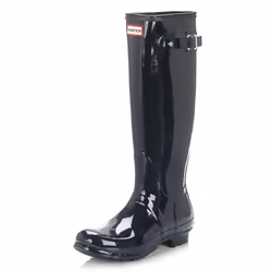 Hunter Original Gloss Navy Rubber Wellington Boots - UK 3