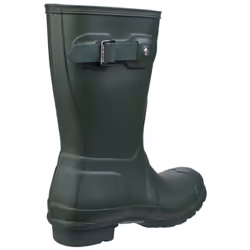 ) Hunter Original Short Rubber Women's Hunter Green Wellington Boots - Green, 4 (Adults'