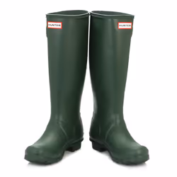 Hunter Original Womens Hunter Green Tall Wellington Boots - UK 5
