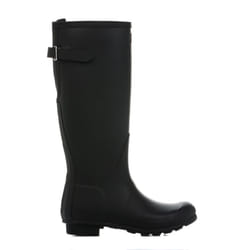Hunter Womens Black Original Back Adjust Wellington Boots - UK 3