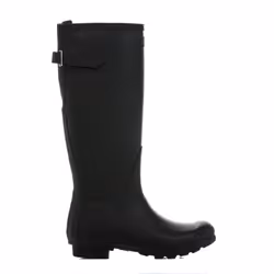 Hunter Womens Black Original Back Adjust Wellington Boots - UK 6