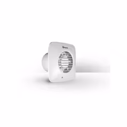 XPELAIR SIMPLY SILENT DX100S 4" 100mm EXTRACTOR FAN - TIMER, SQUARE SHAPE 93026AW C/W WALL FITTIN