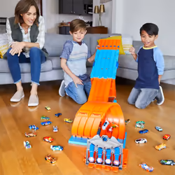Hot Wheels Track Builder System Cars Crate Raceway Stunt Loops Playset