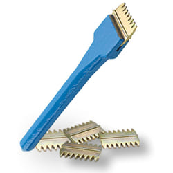1.5" Scutch Chisel and Combs Set - Footprint. Superior Strength Drop Forged Handle. 5 Double-Ended Combs Included. Essential Builders Hand Tools for a