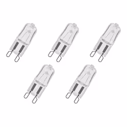 5 x BELL 04081 Halogen Capsule Lamps G9 2700K 630lm Clear 240V 42 Watt