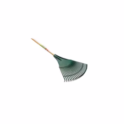 Bulldog BPR Plastic Leaf Rake 48" Wooden Handle