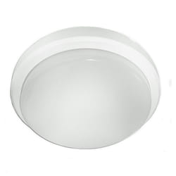 Eterna KCAS8WHFL Cassi 8W LED IP54 Round White/Opal Ceiling/Wall Light 4000K